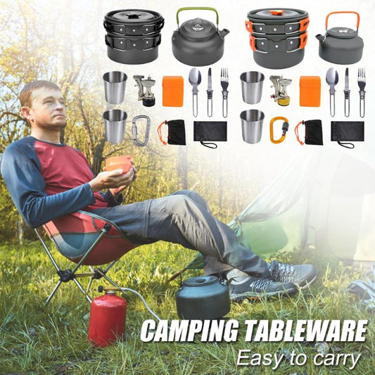 Camping Cookware Kit - Outdoor Cooking Set